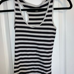 Black and white tank top